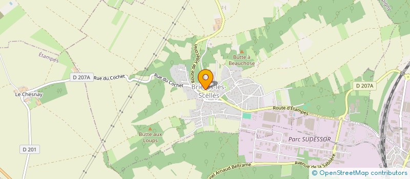 localisation de l'entreprise MELUN NUTRITION  BRIERES-LES-SCELLES