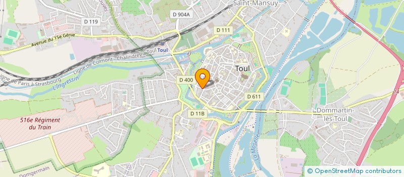 localisation de l'entreprise MELUSINE à TOUL