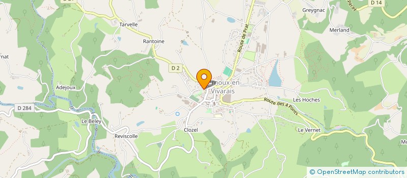 localisation de l'entreprise MELUSINE  VERNOUX-EN-VIVARAIS