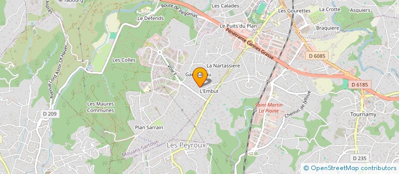 localisation de l'entreprise MELUSINE  MOUANS-SARTOUX