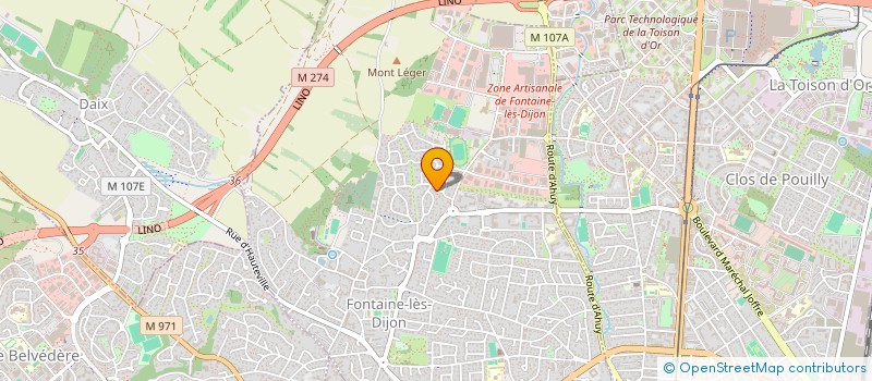 localisation de l'entreprise MELUSINE  FONTAINE-LES-DIJON