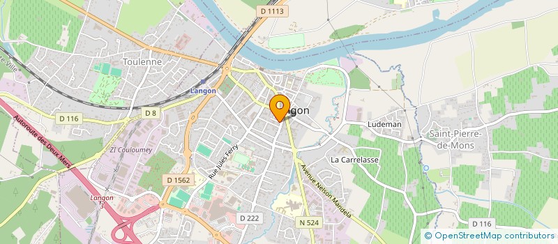 localisation de l'entreprise MELUTTI  LANGON