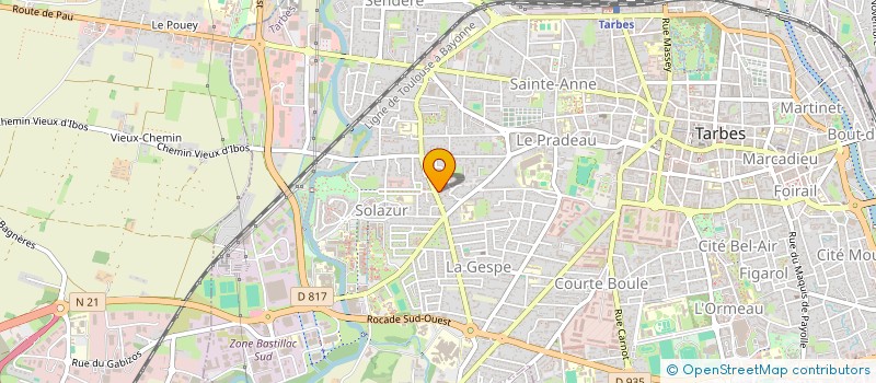 localisation de l'entreprise MELUVA  TARBES