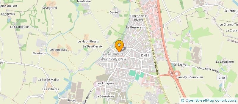 localisation de l'entreprise MELVET à MELESSE