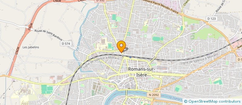 localisation de l'entreprise MELVICTA à ROMANS-SUR-ISERE