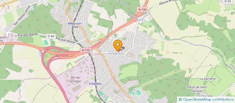 localisation de l'entreprise MELVIN 2020  LA FRETTE-SUR-SEINE