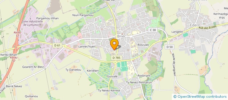 localisation de l'entreprise MELVIN FAUCON-DUMONT  BRIEC