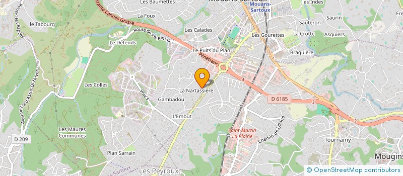 localisation de l'entreprise MELY  MOUANS-SARTOUX