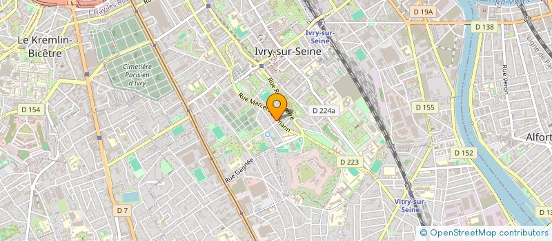 localisation de l'entreprise MELY à IVRY-SUR-SEINE