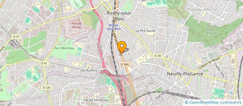 localisation de l'entreprise MELY SV à ROSNY-SOUS-BOIS