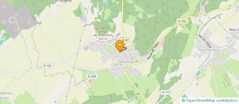 localisation de l'entreprise MELYA à TARCENAY-FOUCHERANS