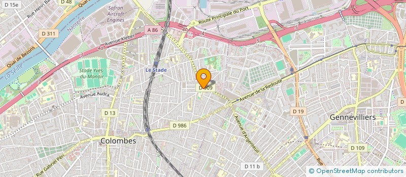 localisation de l'entreprise MELYADE  COLOMBES