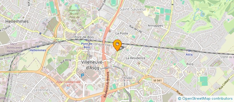 localisation de l'entreprise MELYAS à VILLENEUVE-D'ASCQ