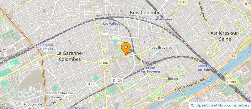 localisation de l'entreprise MELYLAN à BOIS-COLOMBES