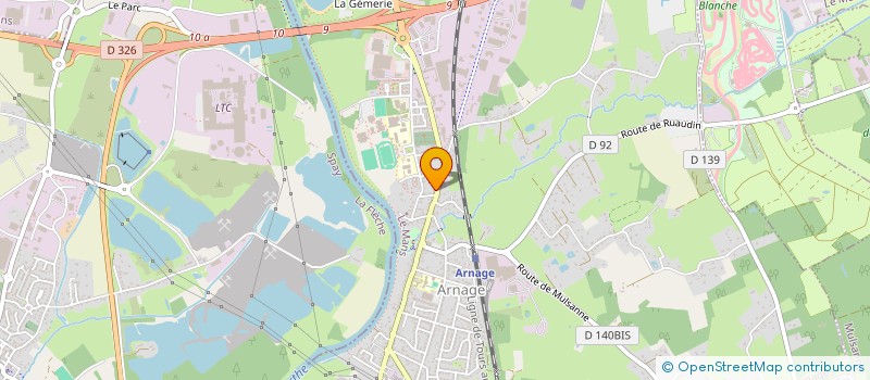 localisation de l'entreprise MELYS à ARNAGE