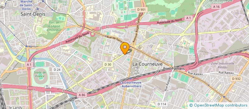 localisation de l'entreprise MELYSON à LA COURNEUVE