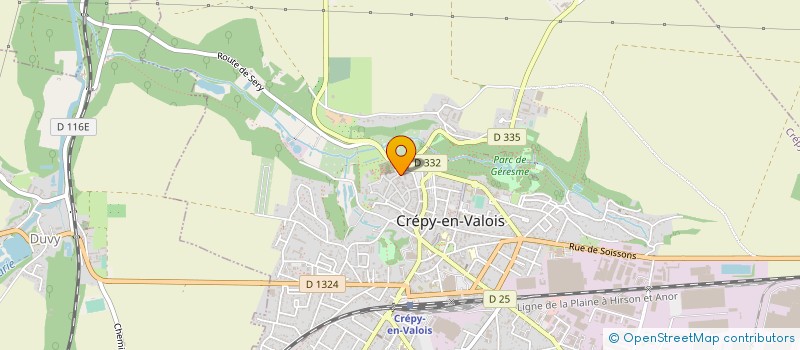 localisation de l'entreprise MELZA à CREPY-EN-VALOIS