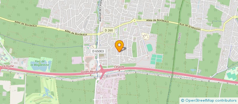 localisation de l'entreprise MEM à GUJAN-MESTRAS