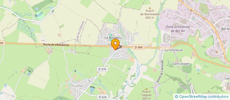 localisation de l'entreprise MEM ARTISAN BOULANGER PATISSIER  DRUELLE BALSAC