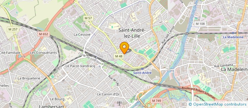 localisation de l'entreprise MEM PRO à SAINT-ANDRE-LEZ-LILLE