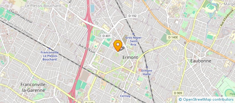 localisation de l'entreprise MEMACON  ERMONT