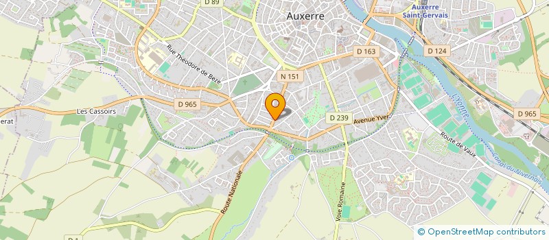 localisation de l'entreprise MEMAIN ET VEE à AUXERRE