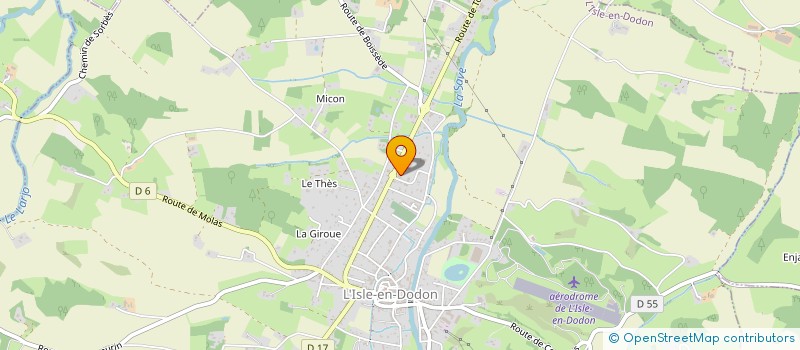 localisation de l'entreprise MEMARIC à L'ISLE-EN-DODON
