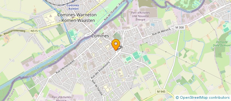 localisation de l'entreprise MEMATTANG  COMINES