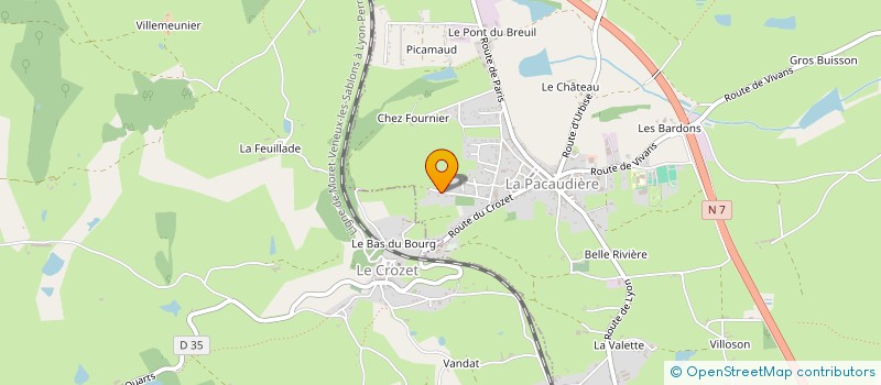 localisation de l'entreprise MEMBRES ASSOCIES SUPPORTERS A.S.S.E - SECTION 39  LA PACAUDIERE