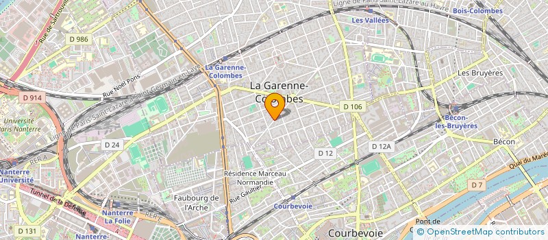 localisation de l'entreprise MEME PAS PEUR à LA GARENNE-COLOMBES