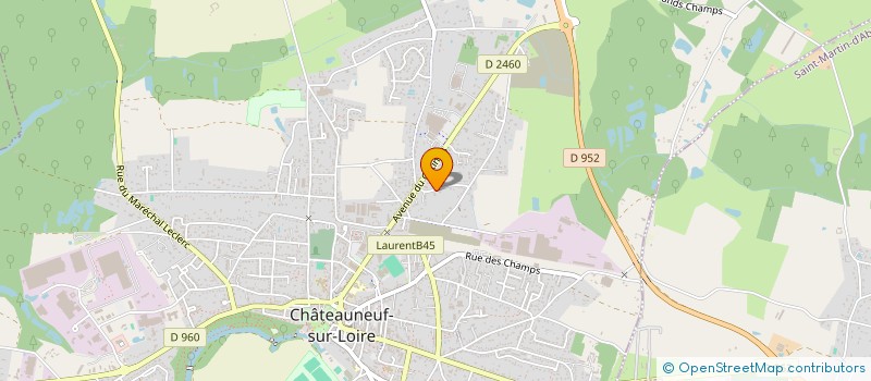 localisation de l'entreprise MEMENTO à CHATEAUNEUF-SUR-LOIRE