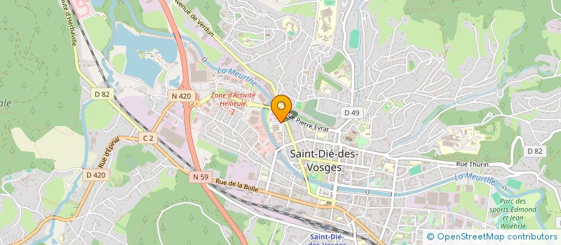 localisation de l'entreprise MEMEPAPEUR à SAINT-DIE-DES-VOSGES