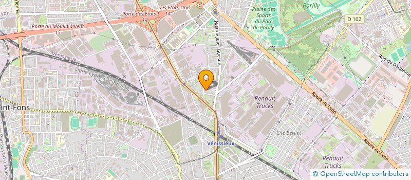 localisation de l'entreprise MEMIC  VENISSIEUX