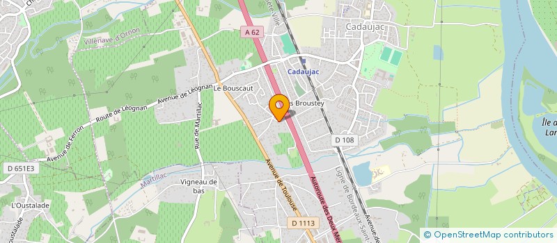 localisation de l'entreprise MEMINA  CADAUJAC