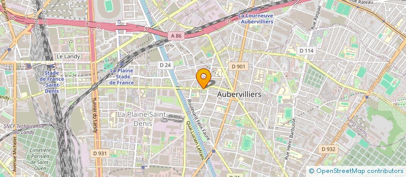 localisation de l'entreprise MEMMO TRANSACTION  AUBERVILLIERS
