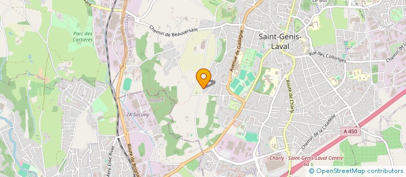 localisation de l'entreprise MEMO INVEST à SAINT-GENIS-LAVAL