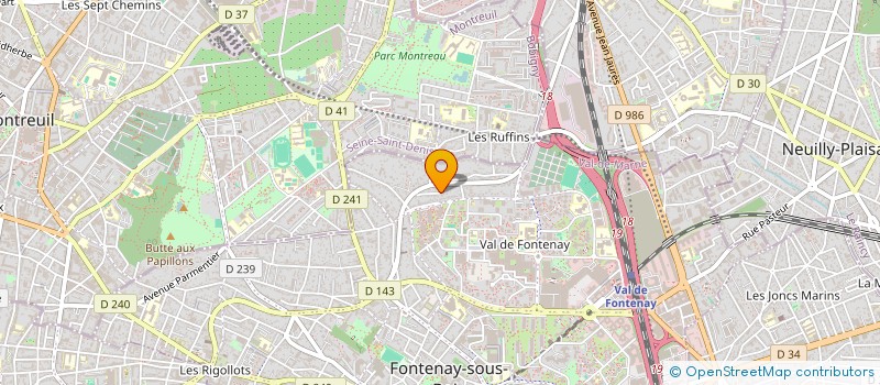 localisation de l'entreprise MEMO TRANSPORT à FONTENAY-SOUS-BOIS