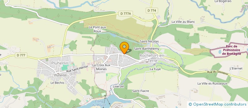 localisation de l'entreprise MEMO VOYAGES à ROCHEFORT-EN-TERRE