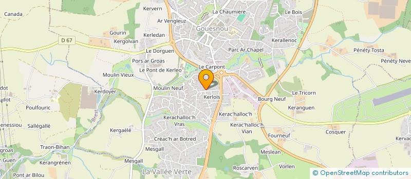 localisation de l'entreprise MEMO2 à GOUESNOU