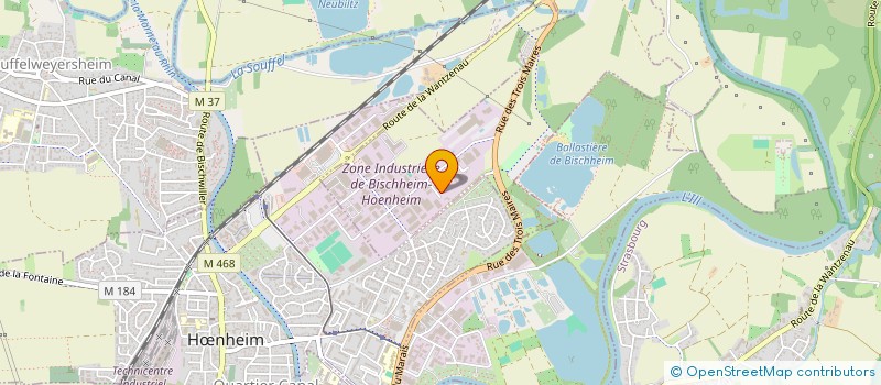 localisation de l'entreprise MEMOCLAR  BISCHHEIM