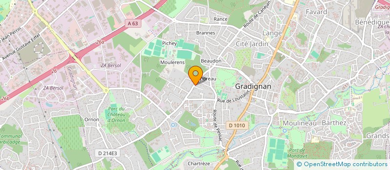 localisation de l'entreprise MEMOIRE D'IMAGES à GRADIGNAN