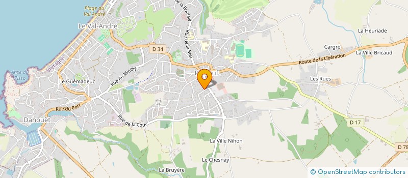 localisation de l'entreprise MEMOIRE DE JEAN RICHEPIN  PLENEUF-VAL-ANDRE