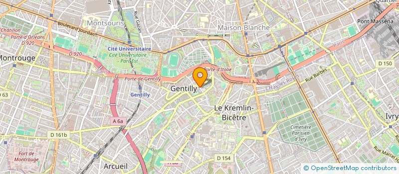 localisation de l'entreprise MEMOIRE DES COLONISATIONS  GENTILLY