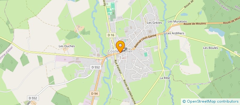 localisation de l'entreprise MEMOIRE DU PAYS COSNOIS  COSNE-D'ALLIER