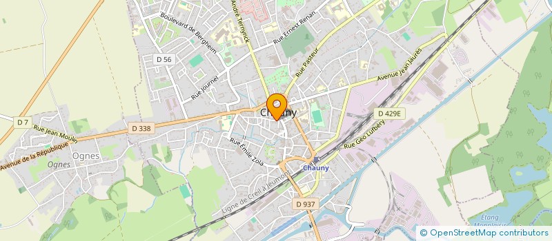 localisation de l'entreprise MEMOIRE ET PATRIMOINE CHAUNOIS  CHAUNY