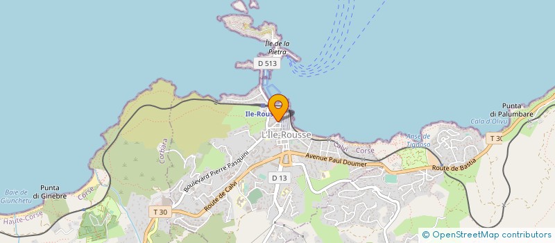 localisation de l'entreprise MEMOIRES EN PERSPECTIVE à L'ILE-ROUSSE