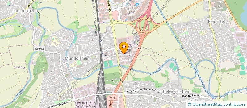 localisation de l'entreprise MEMON FRANCE  MUNDOLSHEIM