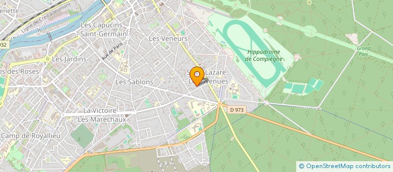 localisation de l'entreprise MEMORIAL DE LA CLAIRIERE DE L'ARMISTICE  COMPIEGNE