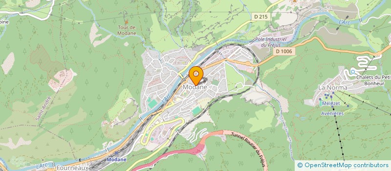 localisation de l'entreprise MEMORIAL DU 15EME B.C.A. (MODANE-TIGZIRT)  MODANE