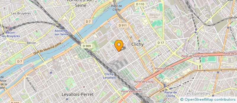localisation de l'entreprise MEMORY à CLICHY